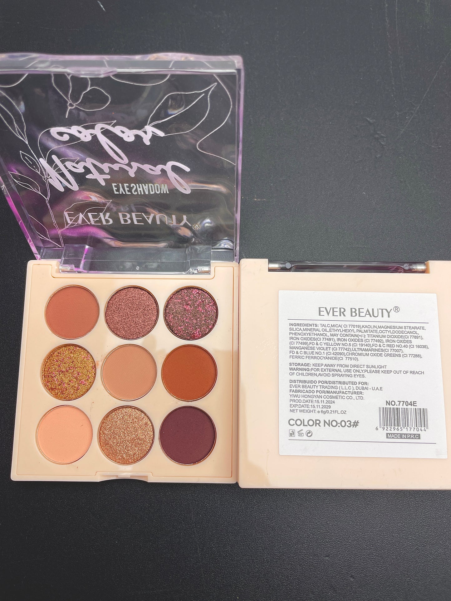Ever Beauty Natural Color Eyeshadow Palette