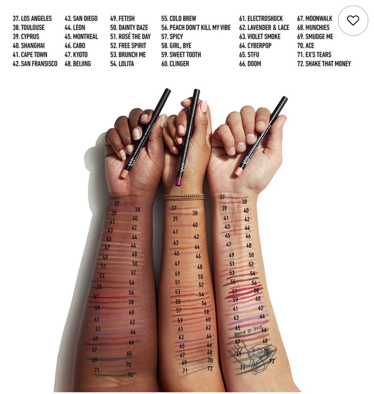 NYX Suede Matte Lip Liner