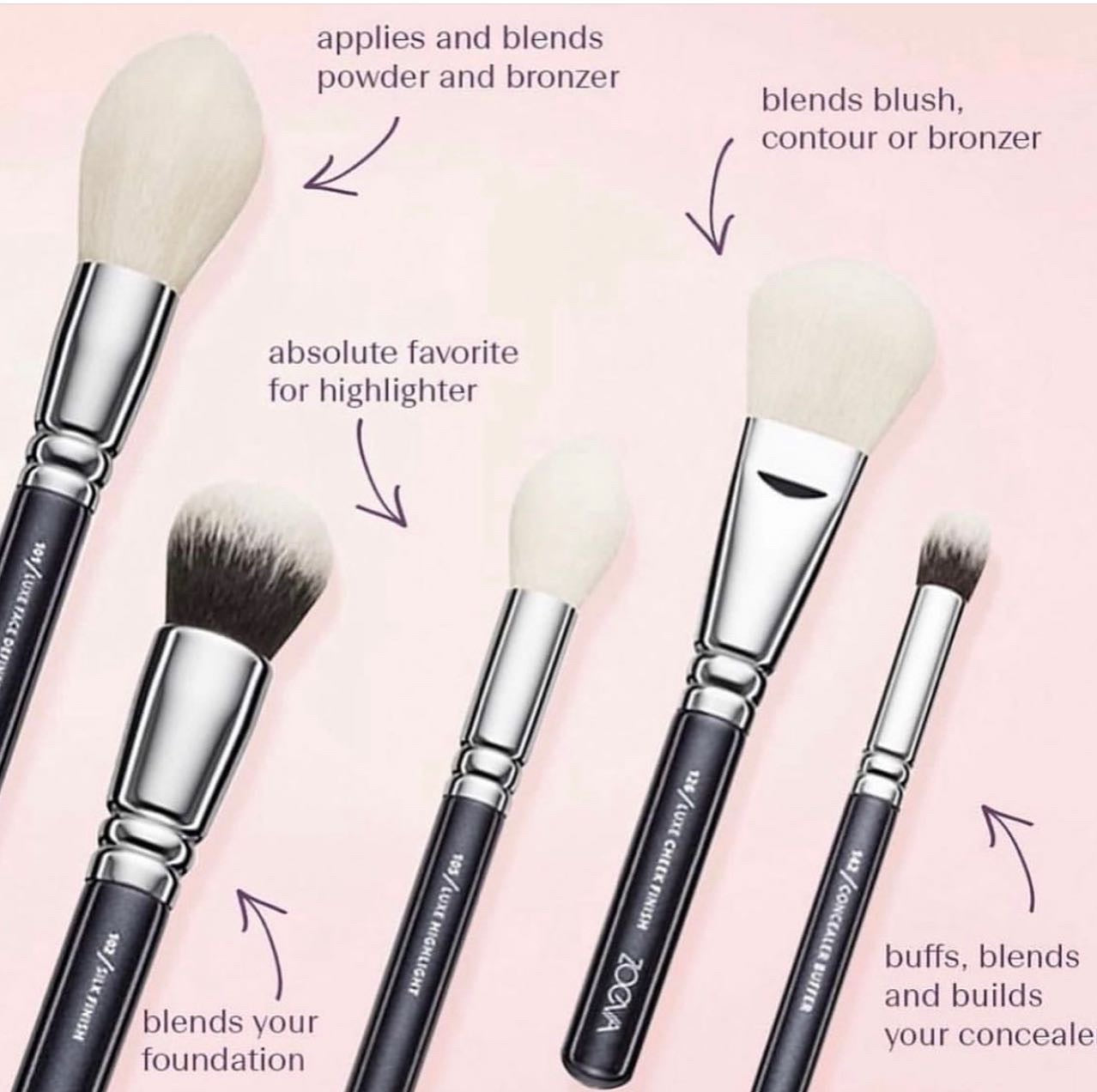 Zoeva Black brush set