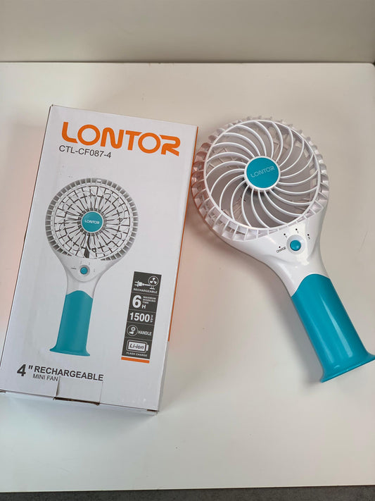 Lontor Blue & White Mini Hand Fan