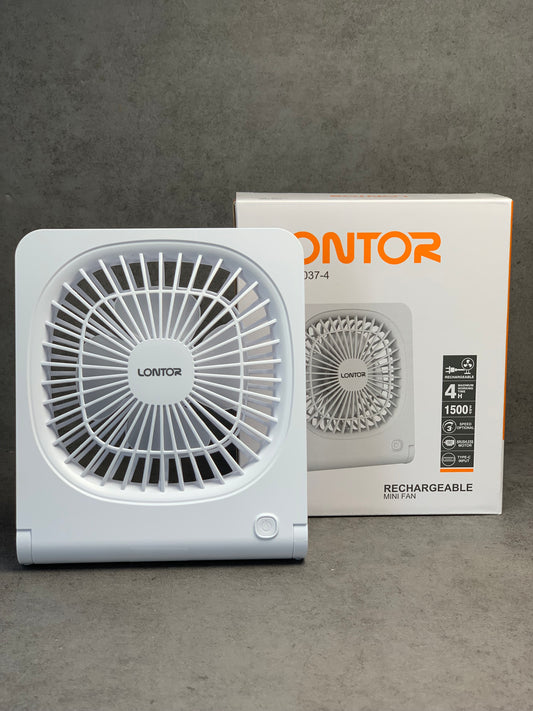 4 INCHES WHITE LONTOR FAN