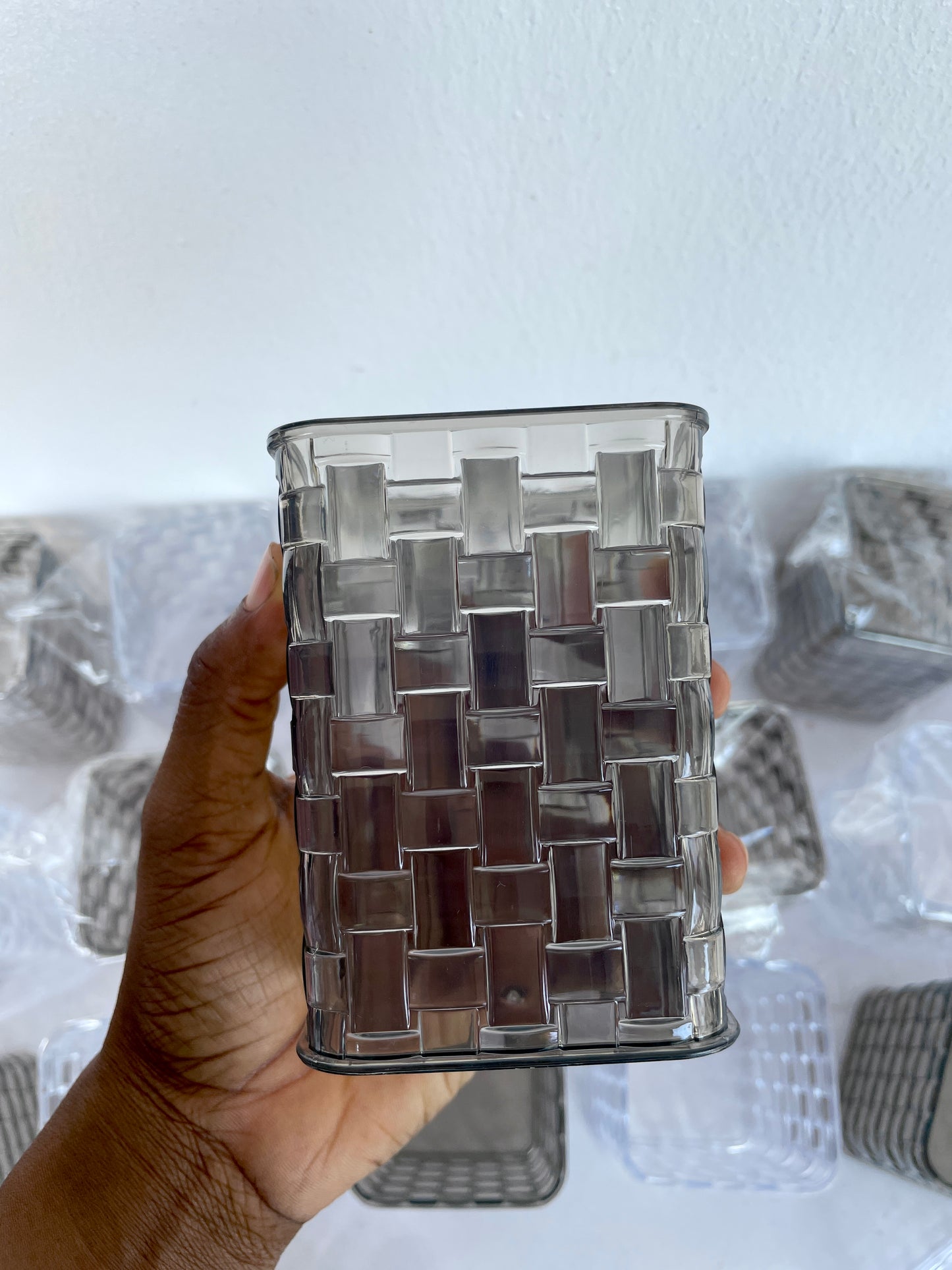 Acrylic Crystal Brush Cup