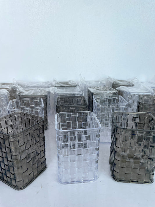 Acrylic Crystal Brush Cup