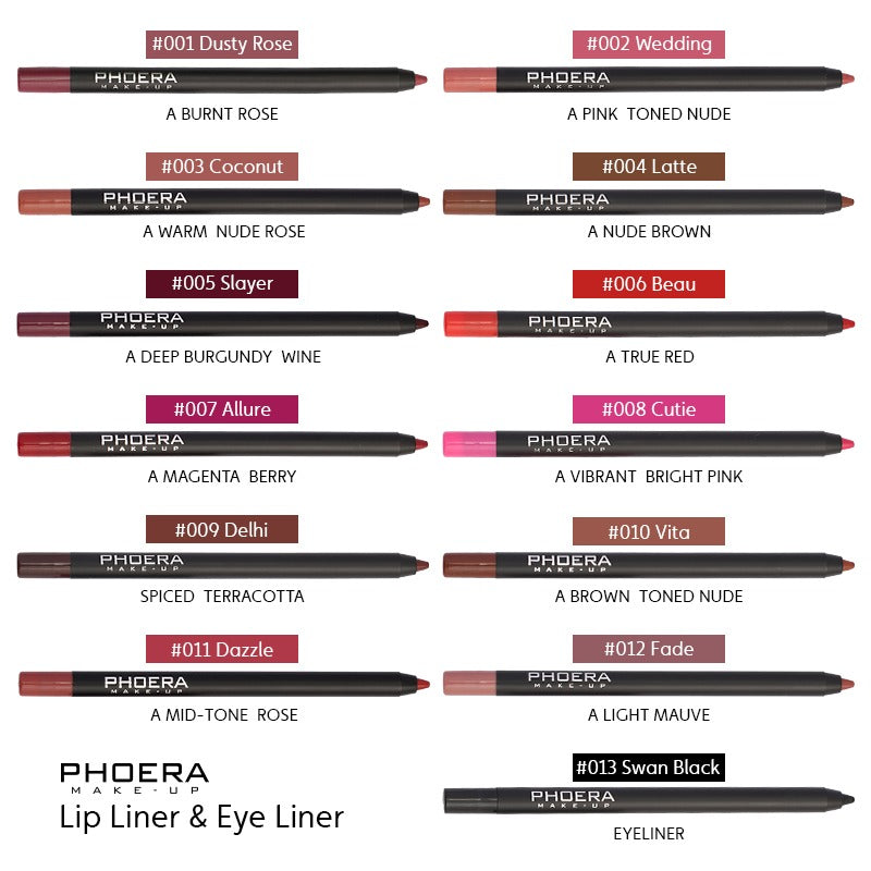 Phoera Lip Liner & Eyeliner