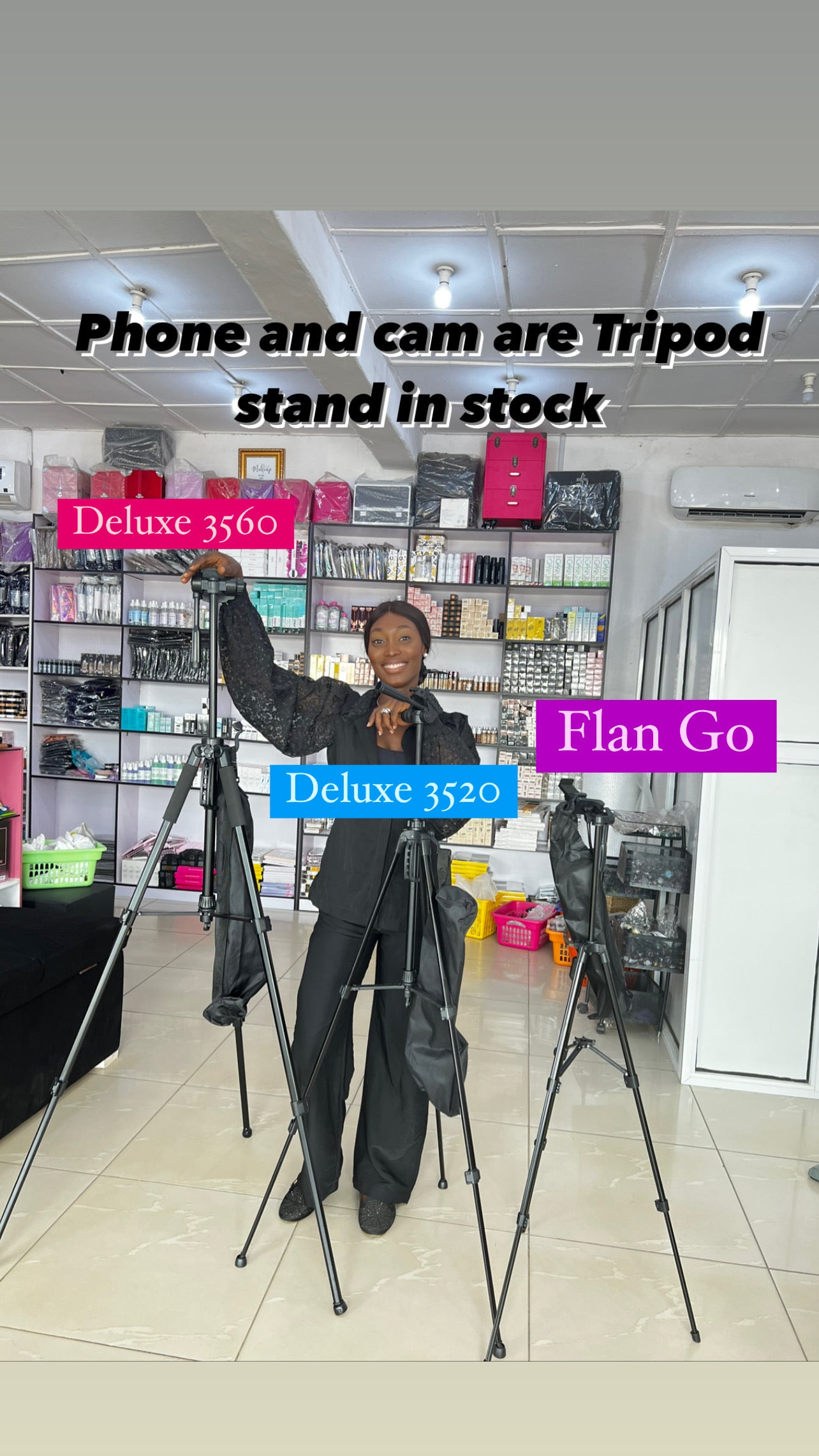 PHONE & CAMERA TRIPOD STAND
