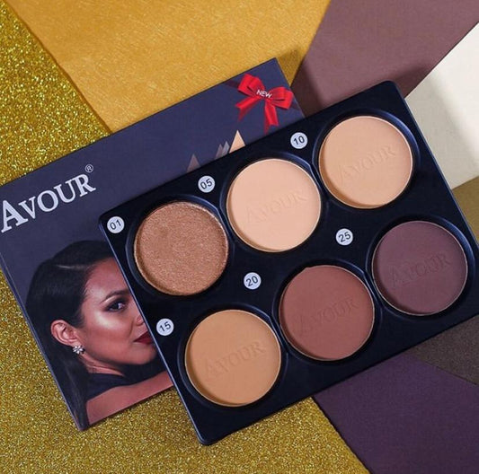 Avour 6in1 powder palette with Bronzer